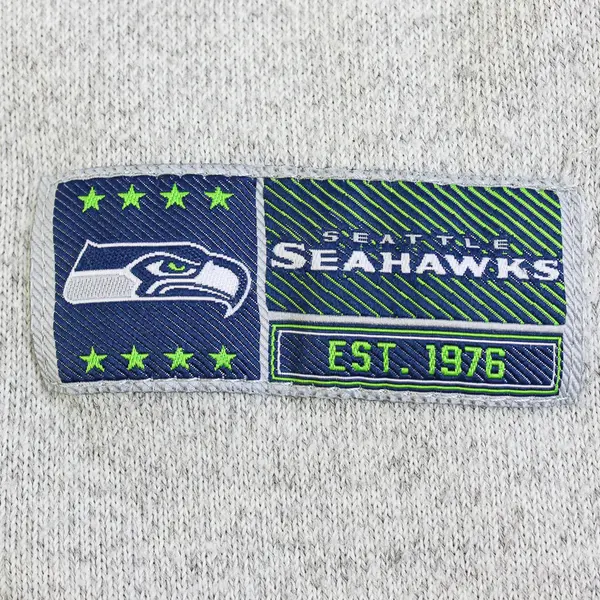 NFL Team Apparel Gray Seattle Seahawks Quarter Length Sleeve Sweater Women's XL