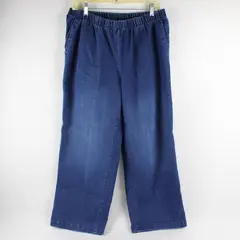 Woman Within Women's 20W Petite Medium Wash Elastic Waist Pull On Pants