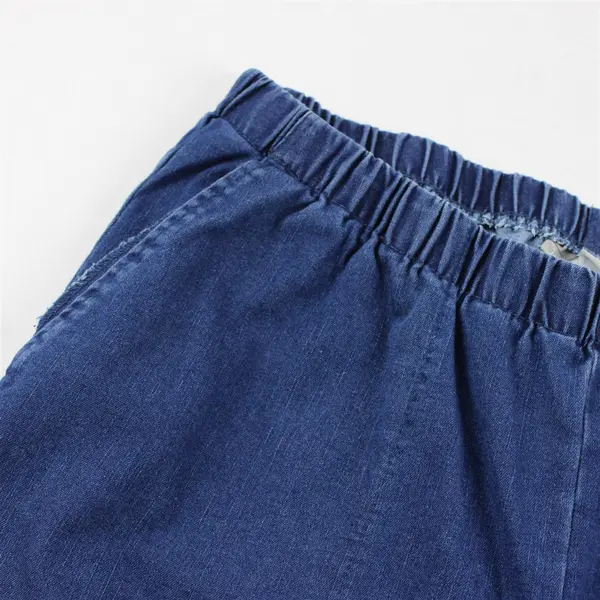 Woman Within Women's 20W Petite Medium Wash Elastic Waist Pull On Pants