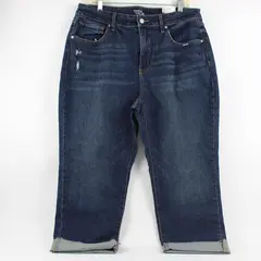 NWT Time and Tru Jeans Womens 16 High Rise Distressed Raw Hem Denim Jeans