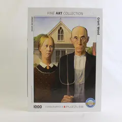 Eurographics American Gothic 1000 Piece Jigsaw Puzzle By Grant Wood, Complete