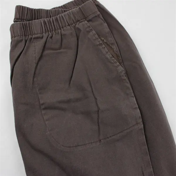 Woman Within Women's 22W Petite Brown Elastic Waist Pull On Pants