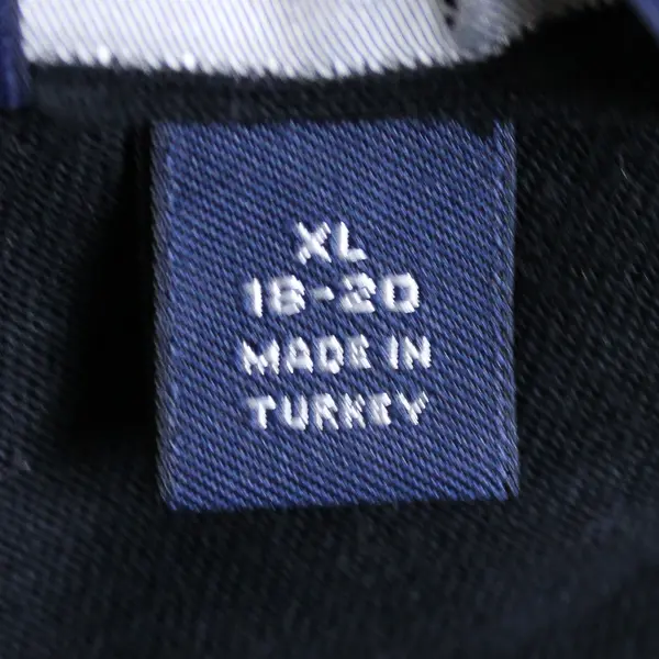 Lands' End Solid Black Color Short Sleeve T-Shirt 100% Cotton Women's Size XL