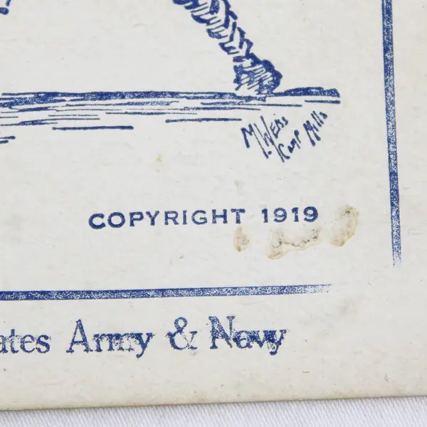 Hello Just Got Back Jewish Welfare US Army Navy Board Postcard 1919 WWI