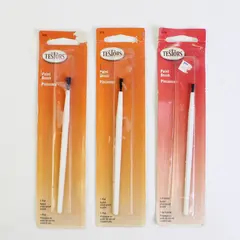 Lot of 3 Testors Paint Brushes, 2 Flat & 1 Pointed Tip, New