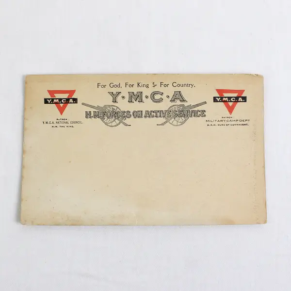 YMCA England Military Camp Postcard WWI Unposted