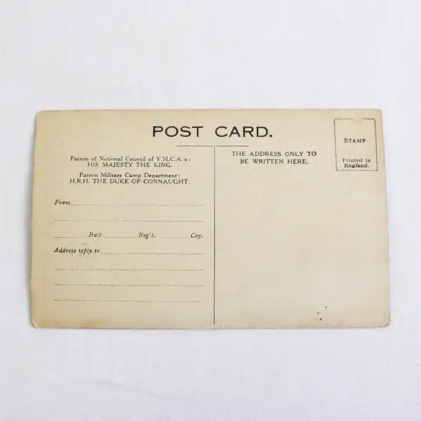 YMCA England Military Camp Postcard WWI Unposted