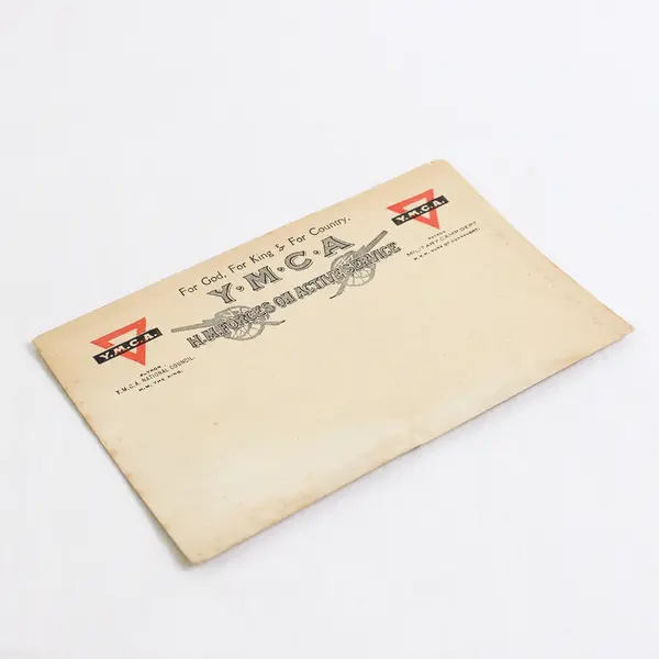 YMCA England Military Camp Postcard WWI Unposted