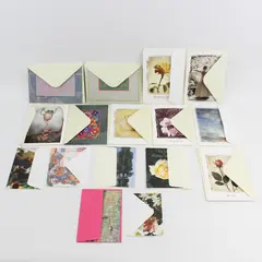 Lot of 19 Assorted Greeting and Note Cards with Envelopes