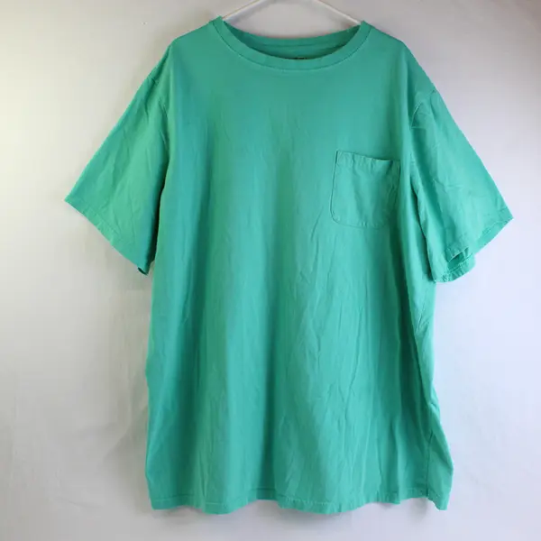 King Size Men's 3XL Turquoise 100% Cotton Short Sleeve T-Shirt