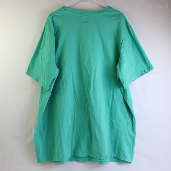 King Size Men's 3XL Turquoise 100% Cotton Short Sleeve T-Shirt