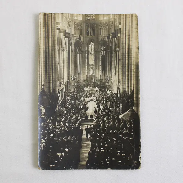 Meaux Cathedral France Church Service RPPC Photo Postcard WWI