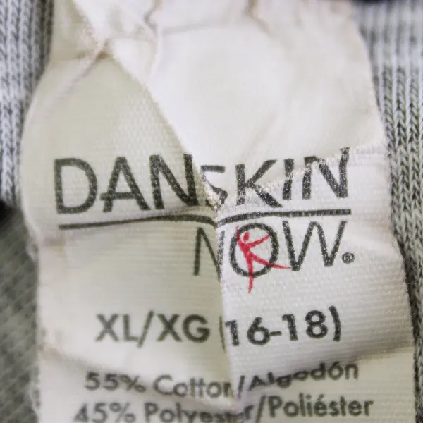 Danskin Now Gray Long Sleeve Hoodie Sweater Women's Size XL