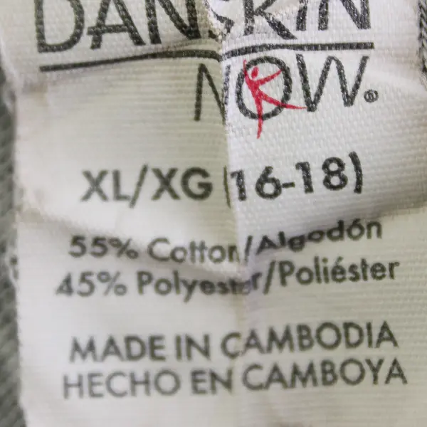 Danskin Now Gray Long Sleeve Hoodie Sweater Women's Size XL