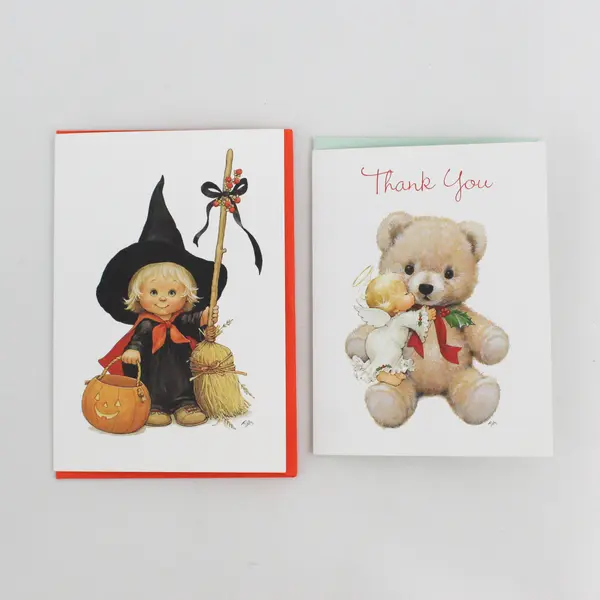 Lot of 2 VTG Current Inc. Morehead Holiday Cards with Envelopes