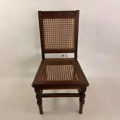 Vintage Louis XVI Style French Cane Accent Chair Carved- Local Pickup Only