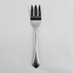Oneida Silver Falkirk Pattern Stainless Med Cold Meat Serving Fork 8.5" Rare HTF
