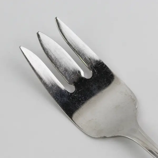 Oneida Silver Falkirk Pattern Stainless Med Cold Meat Serving Fork 8.5" Rare HTF