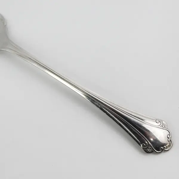 Oneida Silver Falkirk Pattern Stainless Med Cold Meat Serving Fork 8.5" Rare HTF