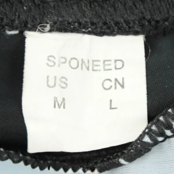 Sponeed Black and Green Cycling Pants Size Medium