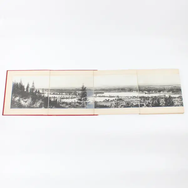 Portland Oregon From The Heights West of the City Looking East Panoramic Photo