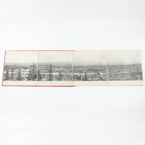 Portland Oregon From The Heights West of the City Looking East Panoramic Photo