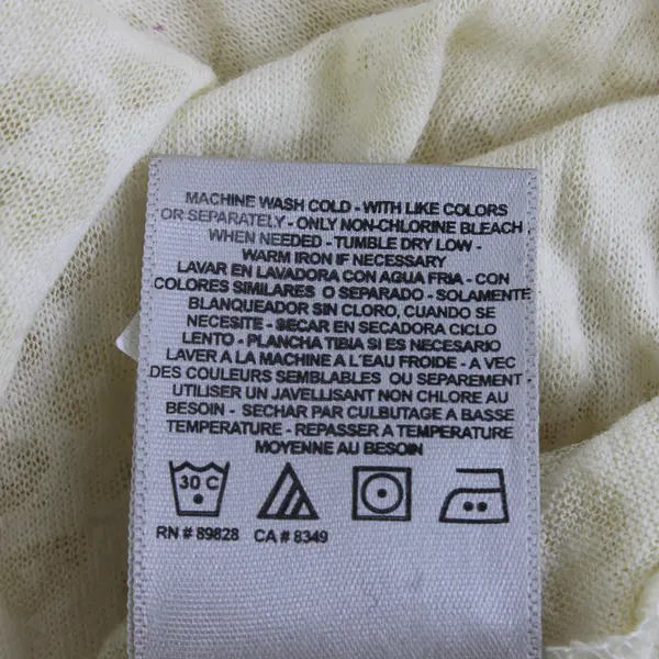 Jessica Simpson Women's S Light Yellow Cutout Back Sheer Cheetah Print Top