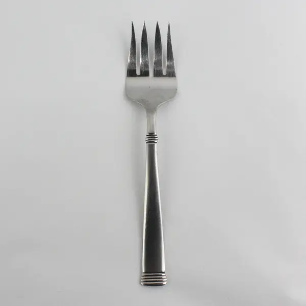 New Traditions Flatware Unknown Rare Pattern 18/8 SS Serving Fork 8.5" Good