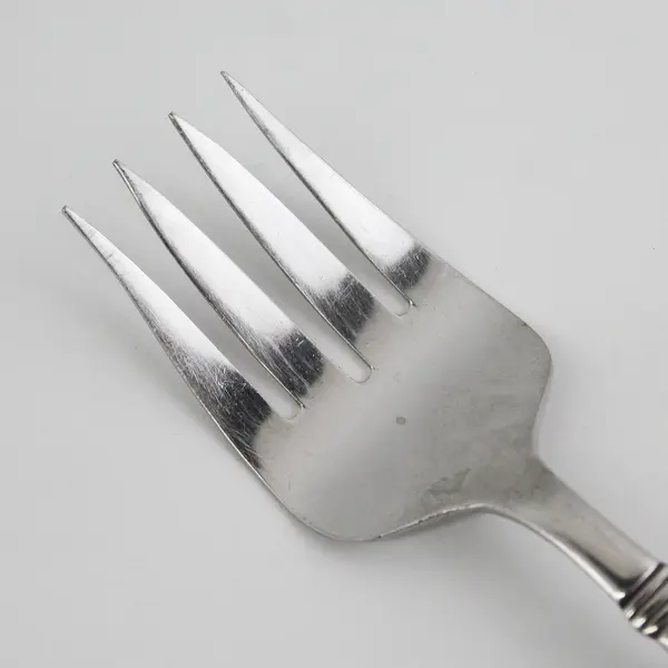 New Traditions Flatware Unknown Rare Pattern 18/8 SS Serving Fork 8.5" Good