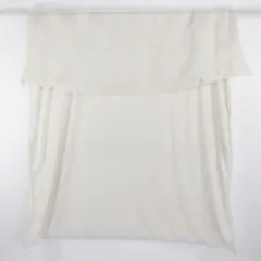 Unbranded Solid White Color Waffle Fabric Twin Duvet/Comforter Cover