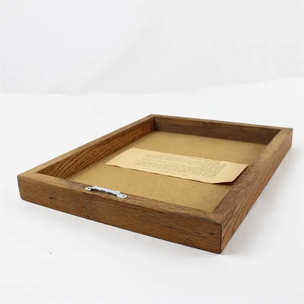 Vintage Navajo Sand-Style Loom Weaving Framed Art 14.5x11.75 Southwest