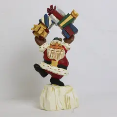 David Frykman Collection Santa Figurine Juggling Present "Christmas 1995" 8.5"