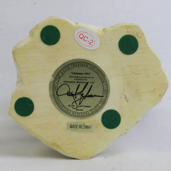 David Frykman Collection Santa Figurine Juggling Present "Christmas 1995" 8.5"