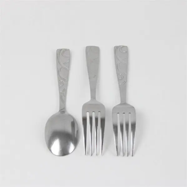 Lot of 3 Cambridge Conquest Assorted Silverware Utensils Stainless Steel