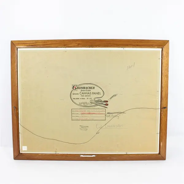 Dane Kennedy Oil Painting "Quiet Evening" 1967 21x27in Mid-Century Canvas