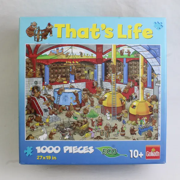 Goliath That's Life: The Brewery Pub Jigsaw Puzzle 1,000pc 27"x19", Complete 