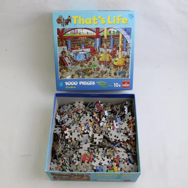 Goliath That's Life: The Brewery Pub Jigsaw Puzzle 1,000pc 27"x19", Complete 