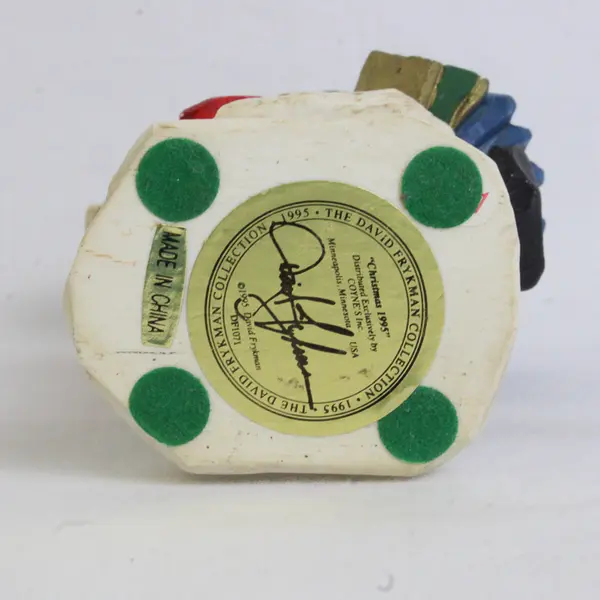 David Frykman Collection Santa Figurine Playing Music "Christmas 1995" 4.75"