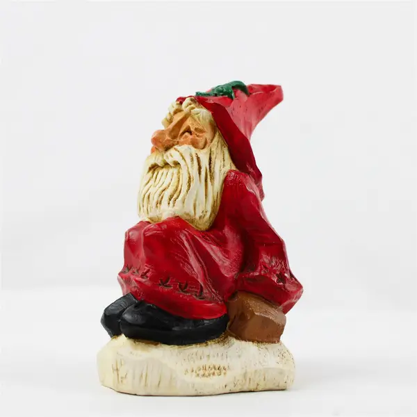David Frykman Collection Happy Sitting Santa Figurine "Oh, The Joy!" 5" 1994