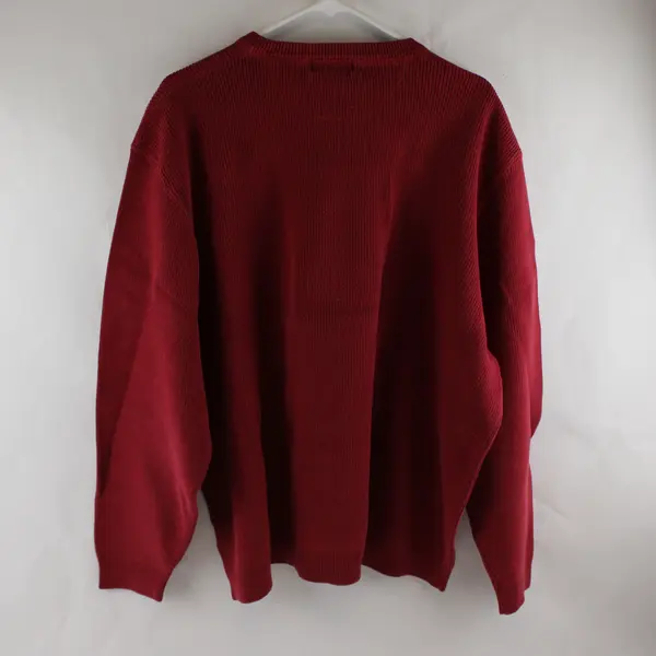 Eddie Bauer Solid Red Color Long Sleeve Knit Sweater Women's Size 3XL