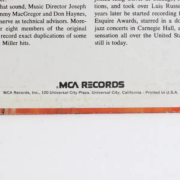 The Glenn Miller Story Original Broadway Cast Album MCA Records