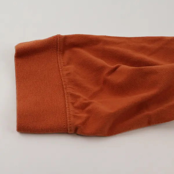 Eddie Bauer Solid Orange Color Long Sleeve T-Shirt 100% Cotton Women's Size 3XL