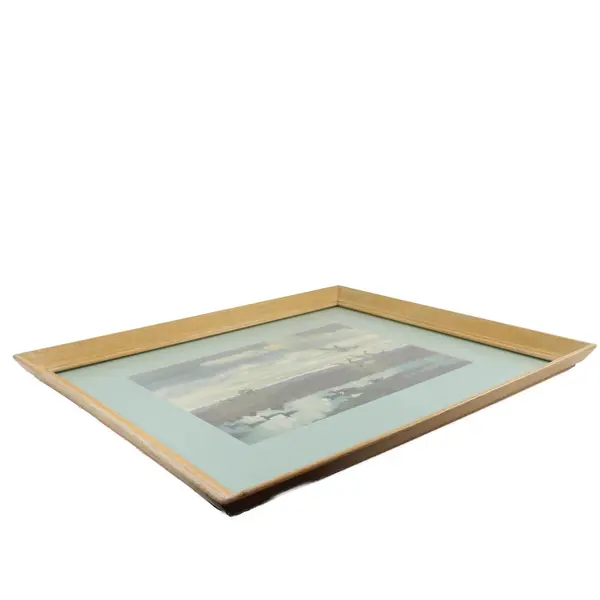 Roy M. Mason 3 Mallards Watercolor Print 23x27 Used Artwork