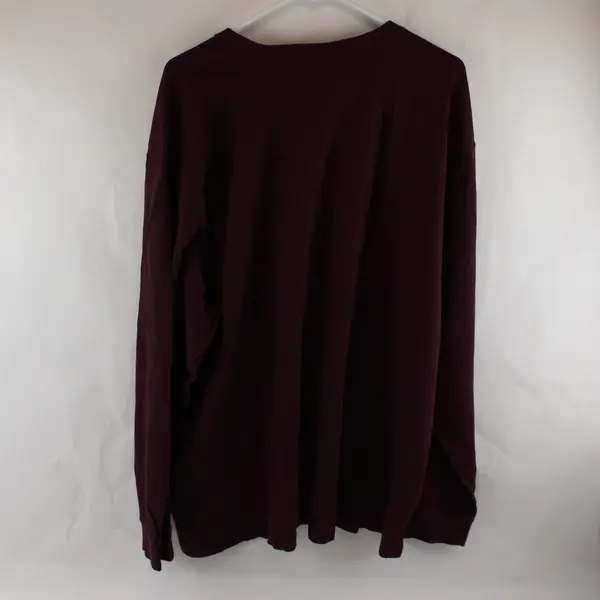 Eddie Bauer Solid Purple Color Long Sleeve T-Shirt 100% Cotton Women's Size 3XL