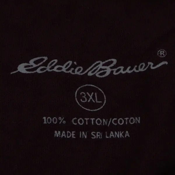 Eddie Bauer Solid Purple Color Long Sleeve T-Shirt 100% Cotton Women's Size 3XL