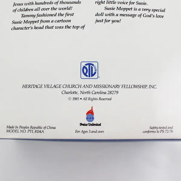 Heritage Church & Missionary Fellowship  Susie Moppet Talking Doll Not Working