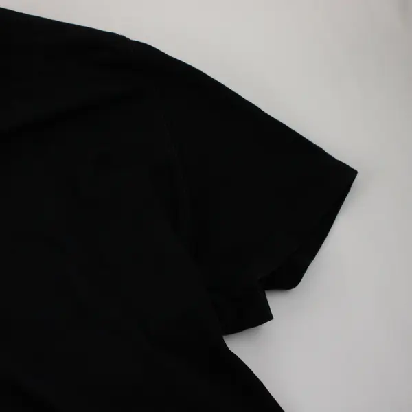 Karen Scott Solid Black Color Short Sleeve T-Shirt 100% Cotton Women's Size XL