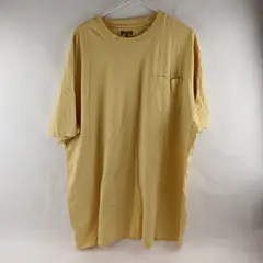 Duluth Trading Solid Yellow Color Short Sleeve T-Shirt 100% Cotton Men' Size 3XL