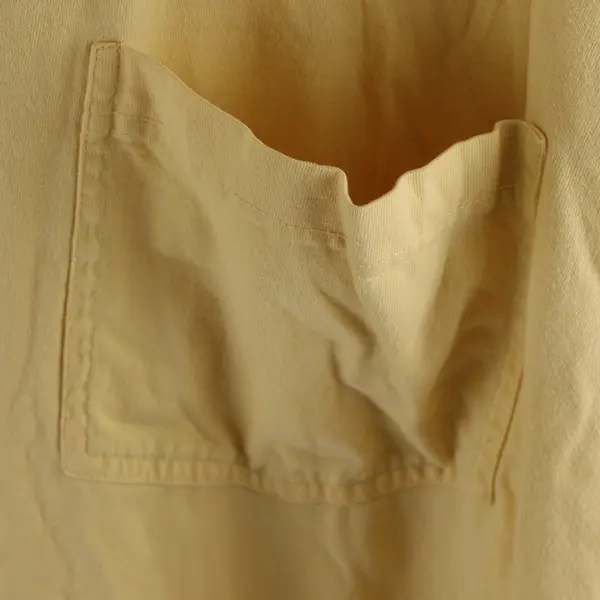 Duluth Trading Solid Yellow Color Short Sleeve T-Shirt 100% Cotton Men' Size 3XL