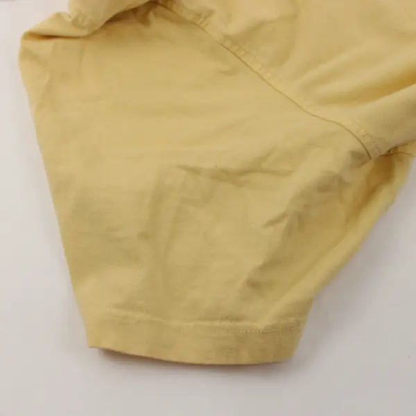 Duluth Trading Solid Yellow Color Short Sleeve T-Shirt 100% Cotton Men' Size 3XL